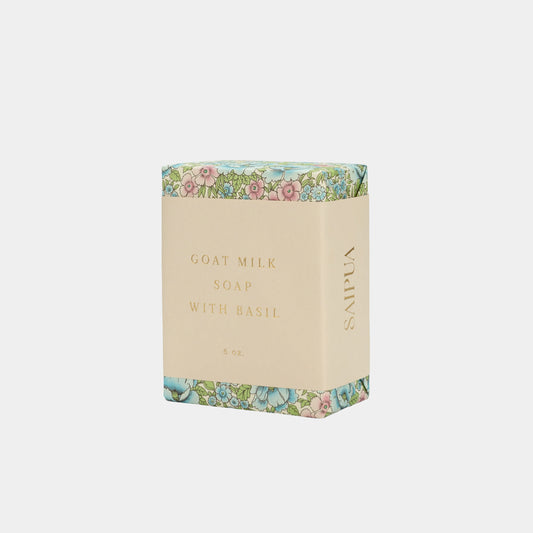 Saipua Goat Milk with Basil Soap
