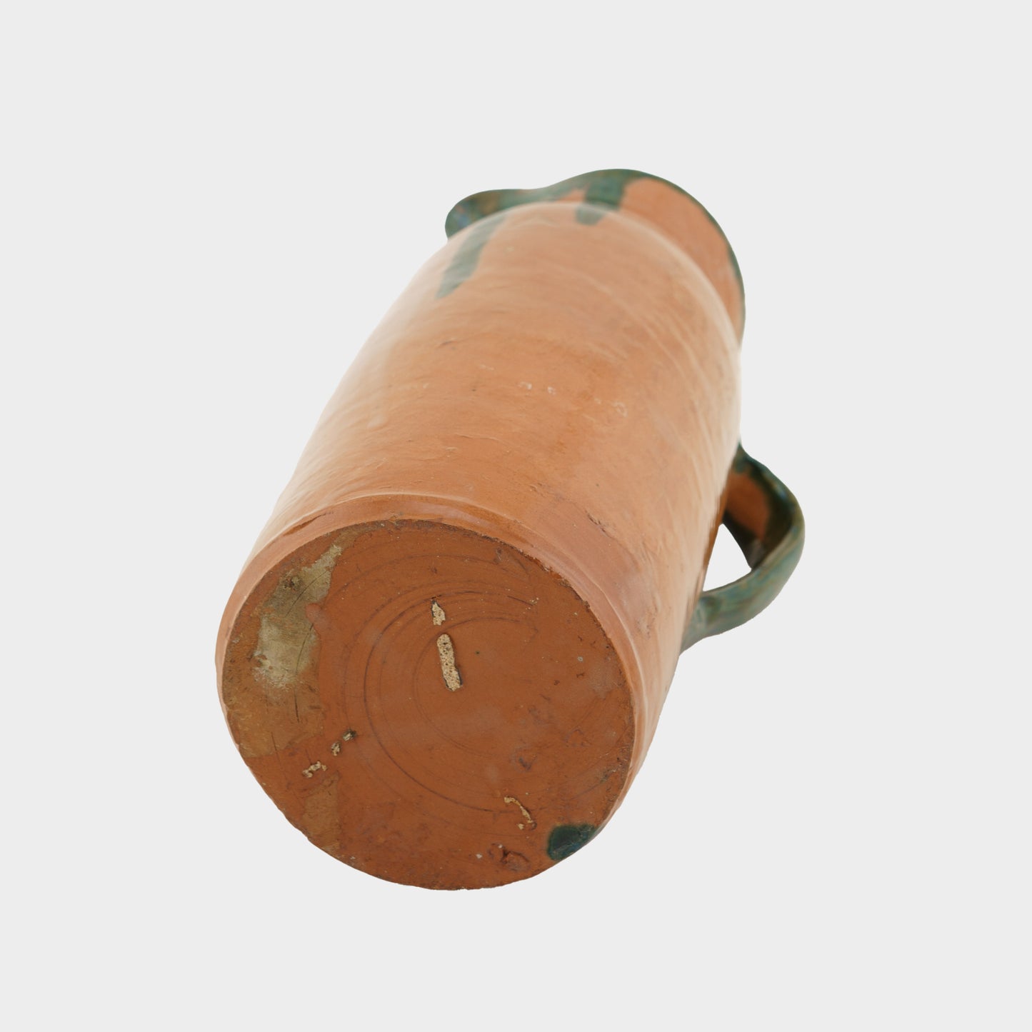 Vintage Redware Pitcher with Engraved "Sangria"