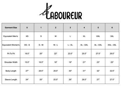 Le Laboureur x Gardenheir French Cotton Work Jacket in Stonewashed Black