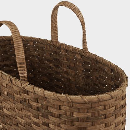 Underwater Weaving Big Shopper Basket in Chocolate
