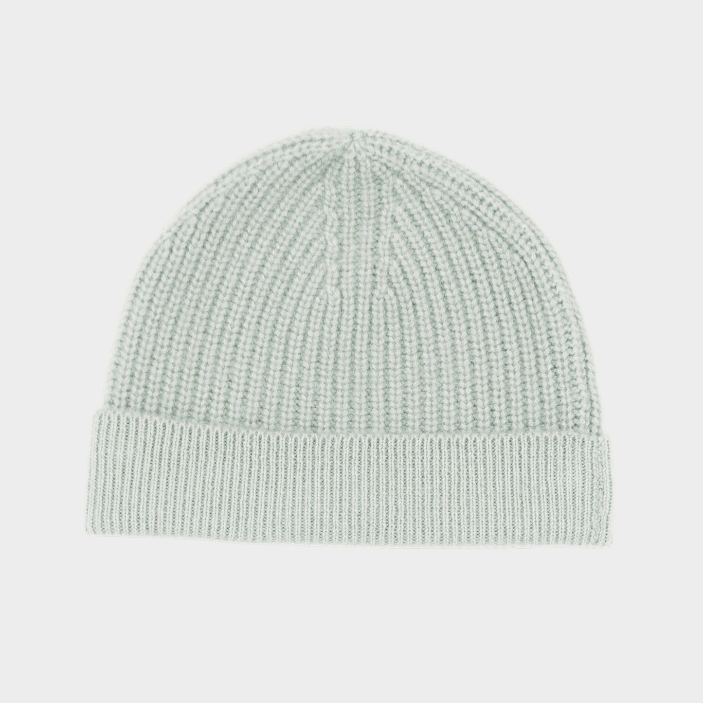 Himalayan Cashmere Fisherman Ribbed Beanie - Marine Palette
