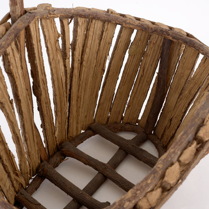 Vintage Twig Basket