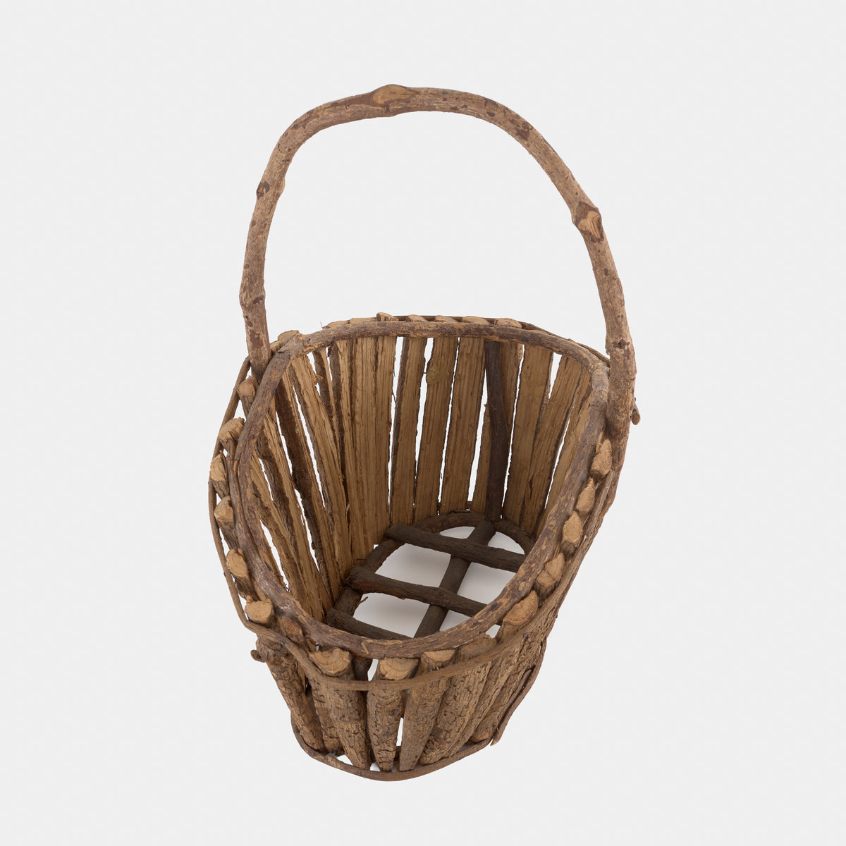 Vintage Twig Basket