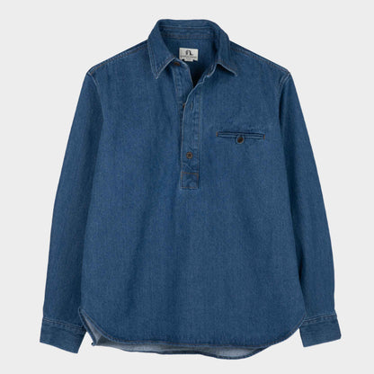 Japanese Denim Gardening Smock No. 2 in Dark Denim