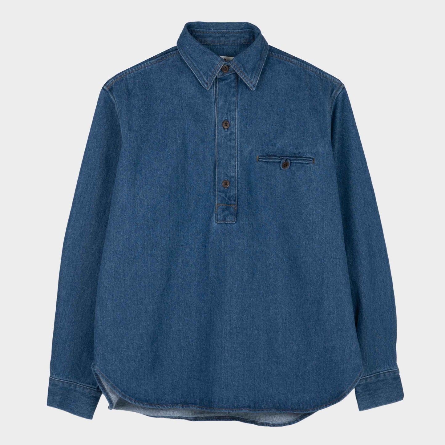 Japanese Denim Gardening Smock No. 2 in Dark Denim