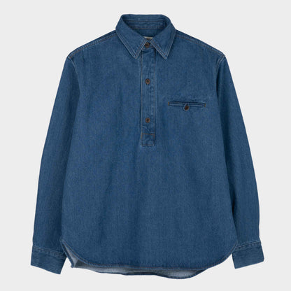 Japanese Denim Gardening Smock No. 2 in Dark Denim