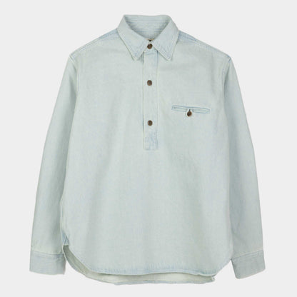 Japanese Denim Gardening Smock No. 2 in Light Denim