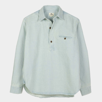 Japanese Denim Gardening Smock No. 2 in Light Denim