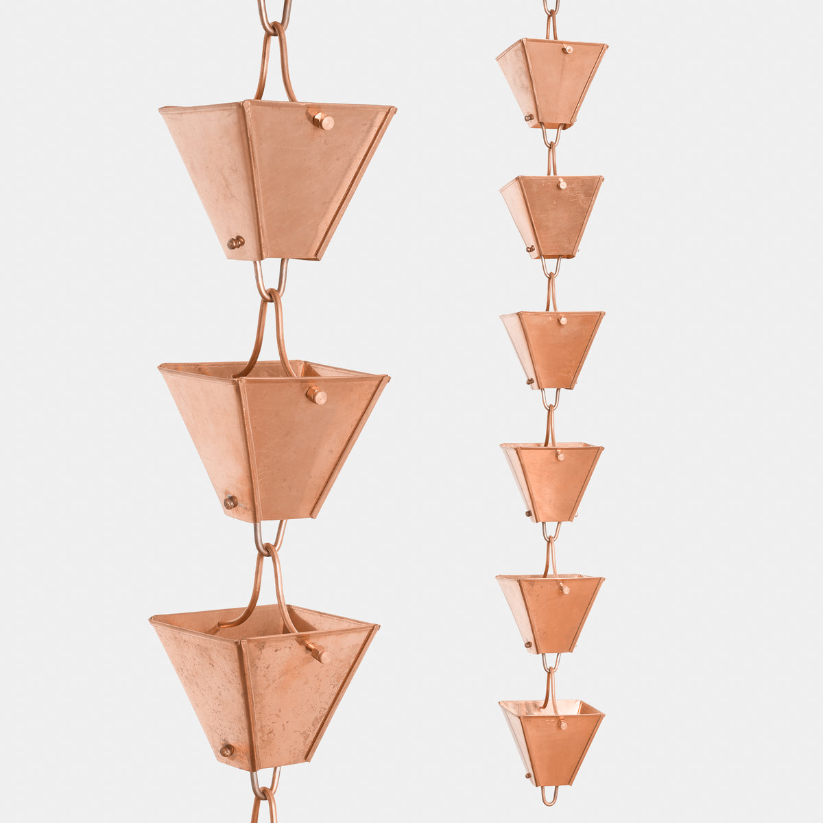 Square Copper Rain Chain