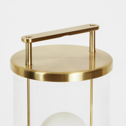 The Muse 2.0 Portable Lantern in Solid Brass