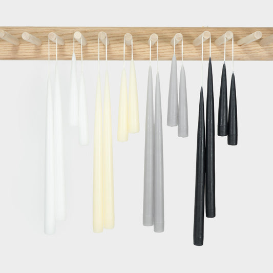 Hand Dipped Taper Candles in Neutral Palette