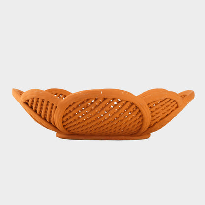 Vintage Handmade Terracotta Lattice Bowl