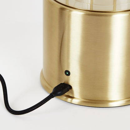 The Muse 2.0 Portable Lantern in Solid Brass