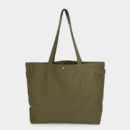Gardenheir Cotton Canvas Tote Bag in Olive