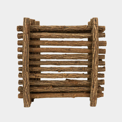 Vintage Twig Basket with Handle