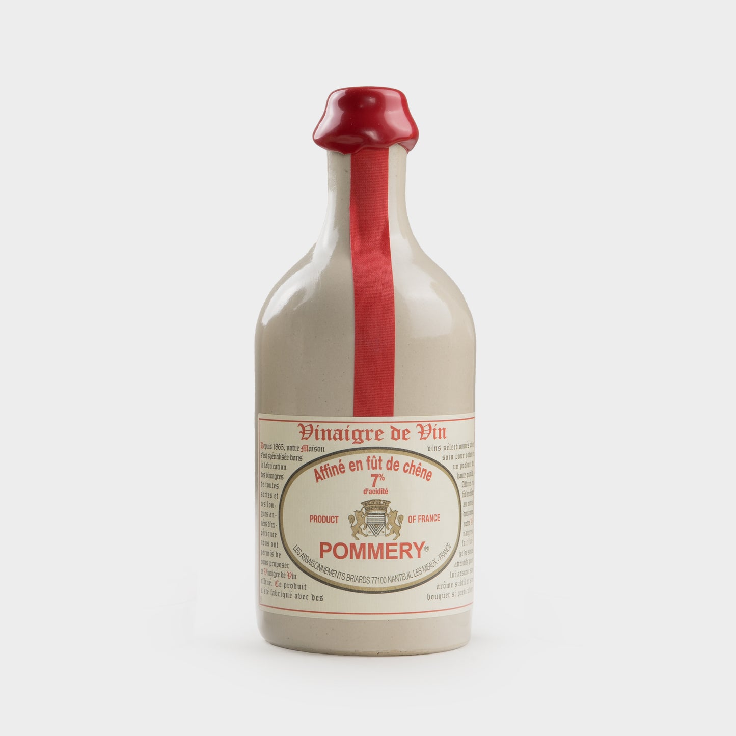 Pommery Vinegars in Stone Bottle