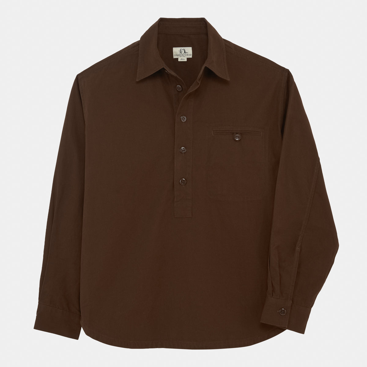 Washed Cotton Gardening Smock No. 2 in Brown