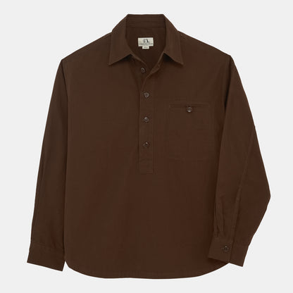 Washed Cotton Gardening Smock No. 2 in Brown