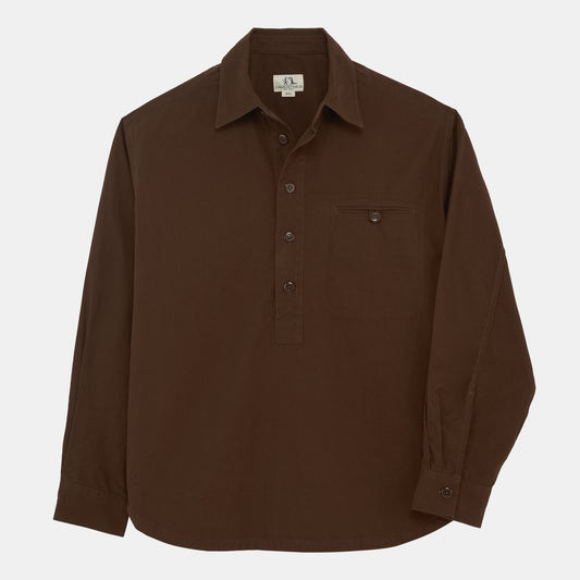 Washed Cotton Gardening Smock No. 2 in Brown