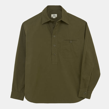 Washed Cotton Gardening Smock No. 2 in New Olive