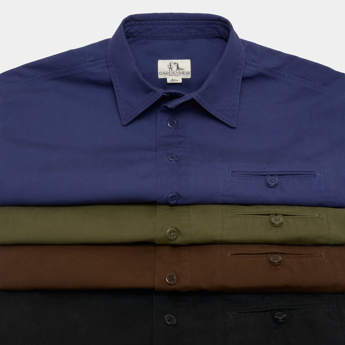 Washed Cotton Gardening Smock No. 2 in Brown