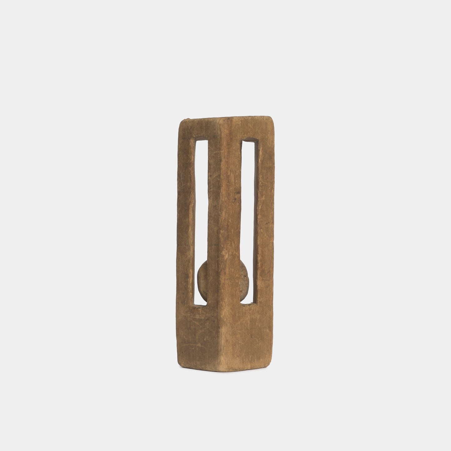 Vintage Folk Carved Cage Rattle #2, 1940s