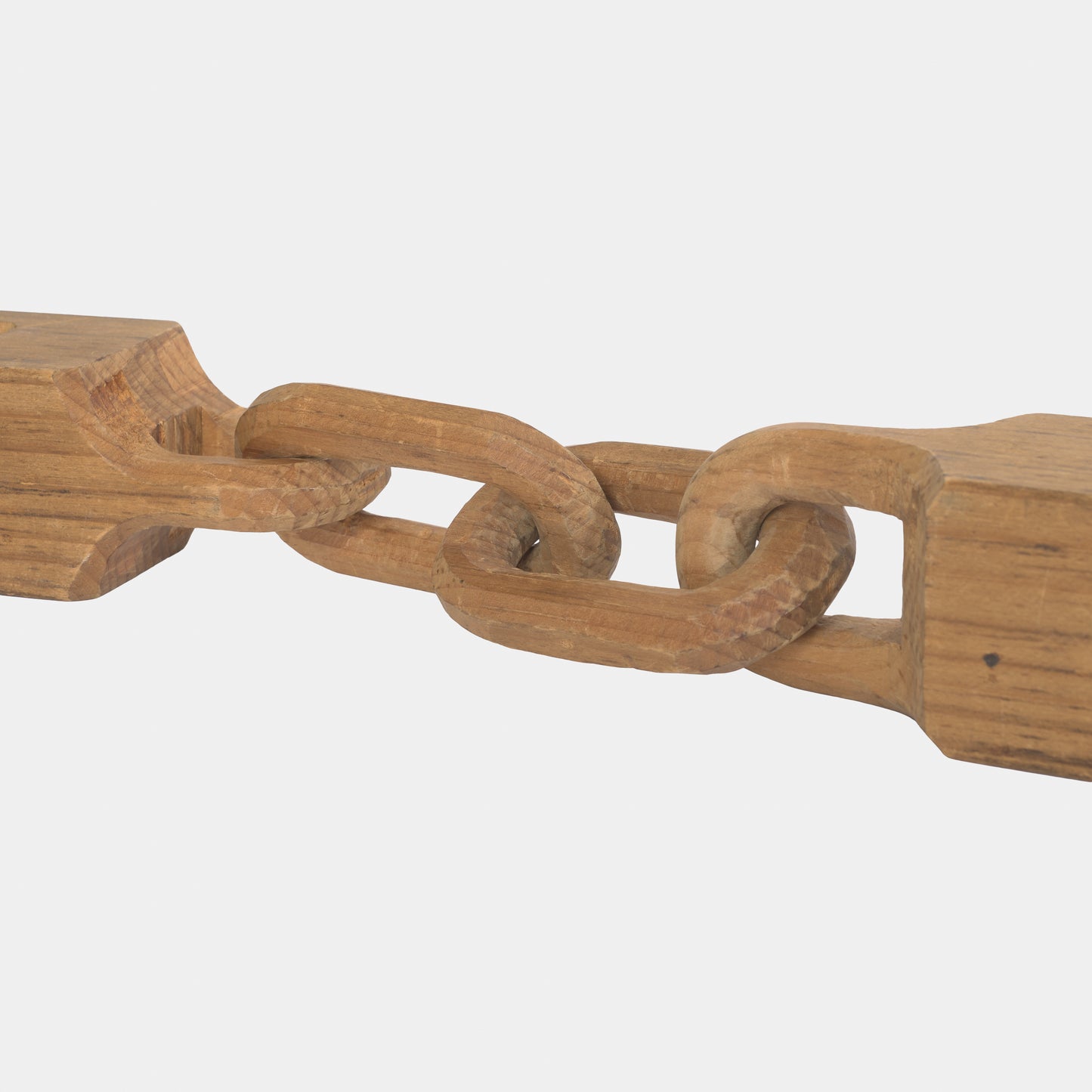 Vintage Folk Carved Ball-in-Cage Chain Sculpture