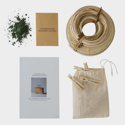 Underwater Weaving X Gardenheir Tote Beginner Basket Weaving and Dye Kit