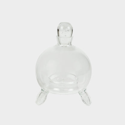Hand Blown Footed Fly Trap