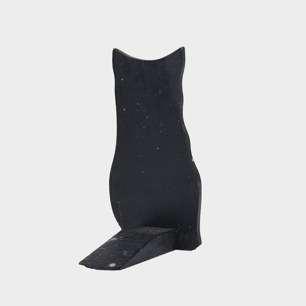Vintage Wooden Black Cat Doorstop