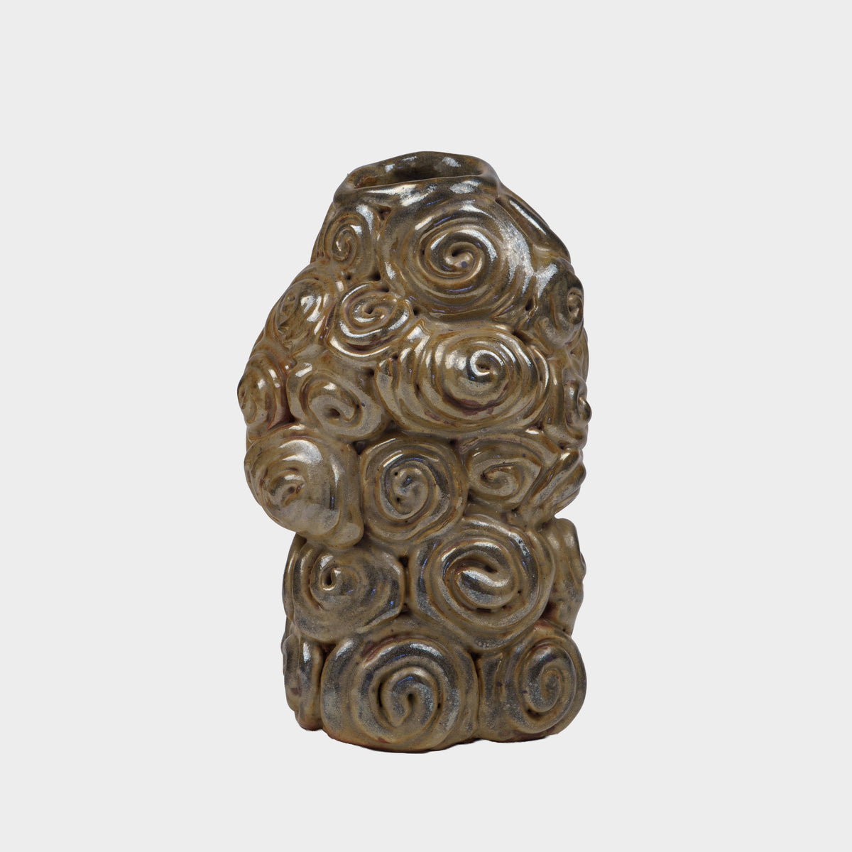 Vintage Abstract Coil Vase