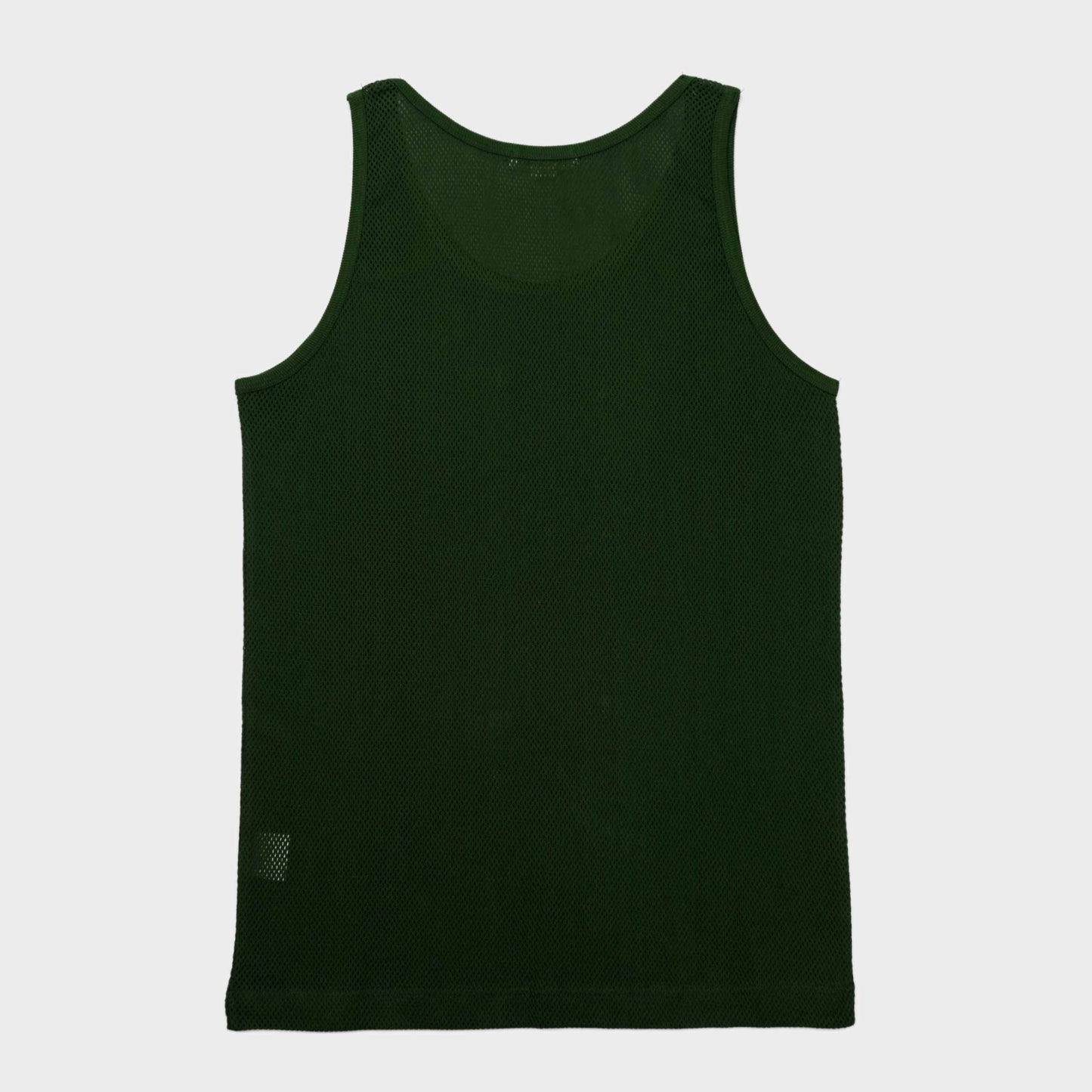 Cotton Mesh Tank Top in Ivy