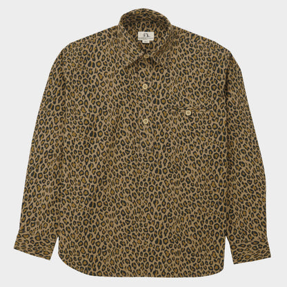 Japanese Cotton Twill Gardening Smock No. 2 in Fauna Camo