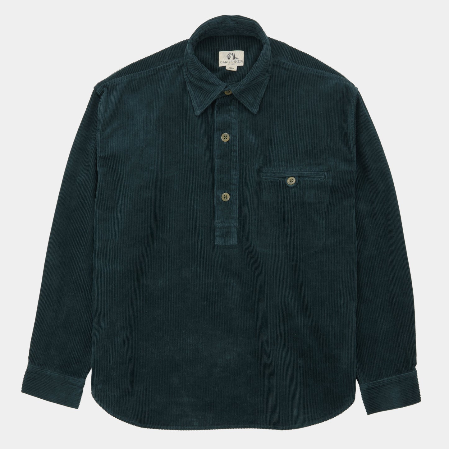 Japanese Cotton Corduroy Gardening Smock No. 2 in Lagoon
