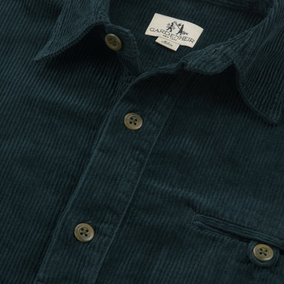 Japanese Cotton Corduroy Gardening Smock No. 2 in Lagoon