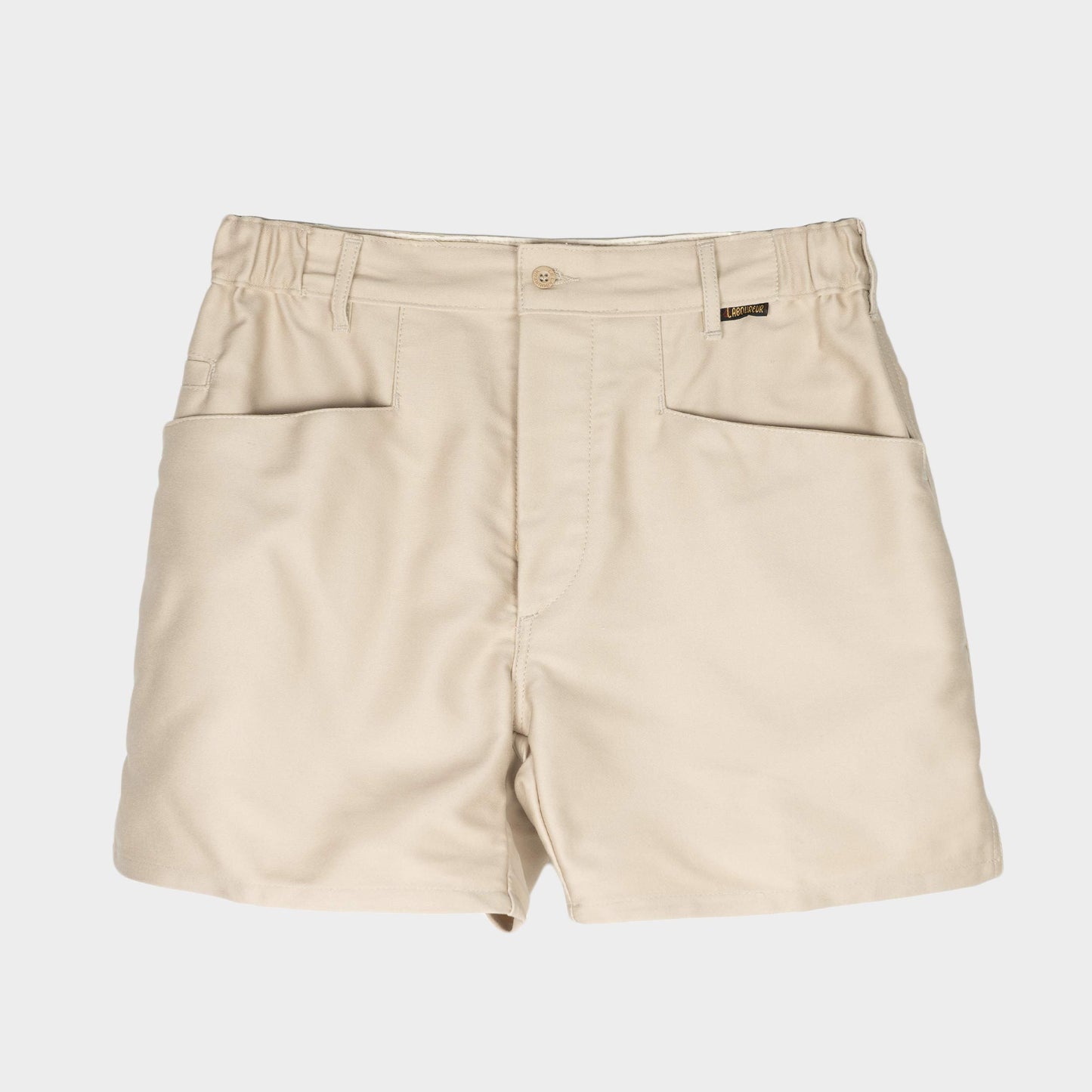 Le Laboureur French Moleskin Work Short in Ecru
