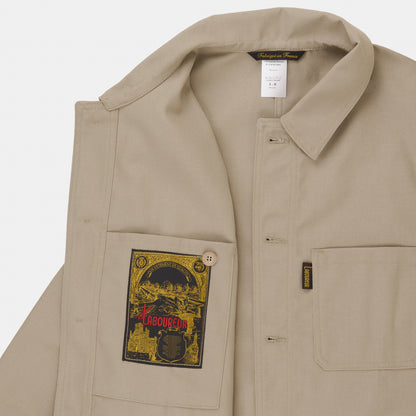 Le Laboureur French Cotton Work Jacket in Beige