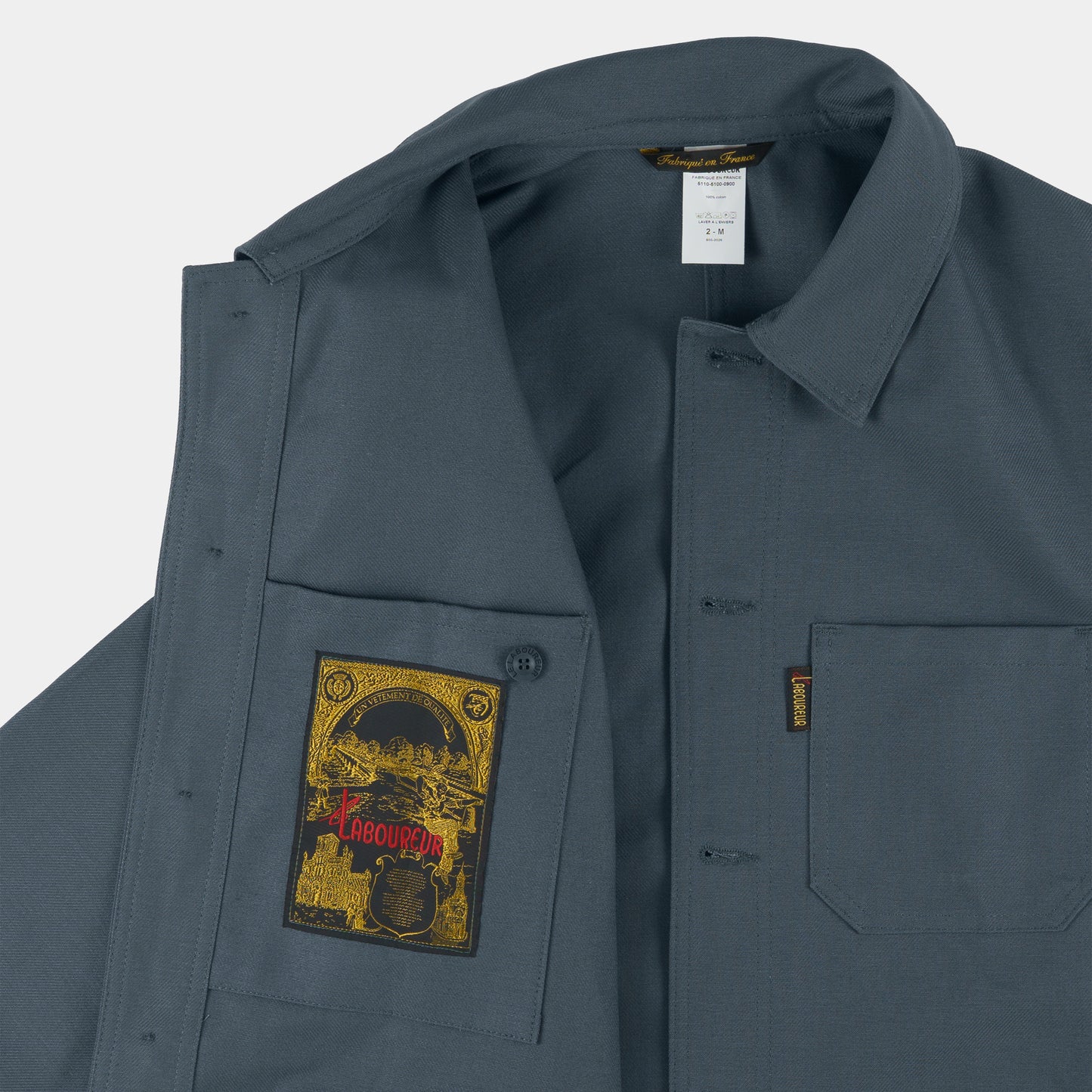 Le Laboureur French Cotton Work Jacket in Grey
