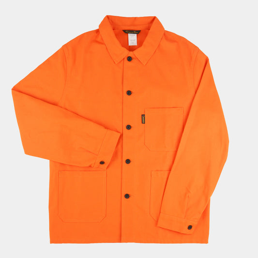 Le Laboureur French Cotton Work Jacket in Safety Orange