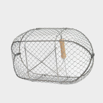 Traditional French Galvanized Harvest Basket