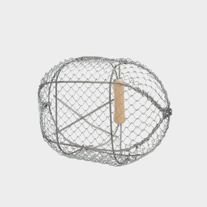 Traditional French Galvanized Harvest Basket