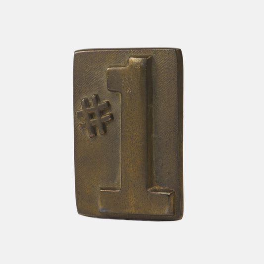 Vintage Copperplate #1 Paperweight