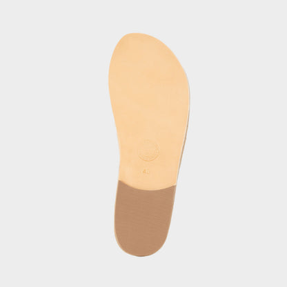 Leather Fisherman Sandals in Natural