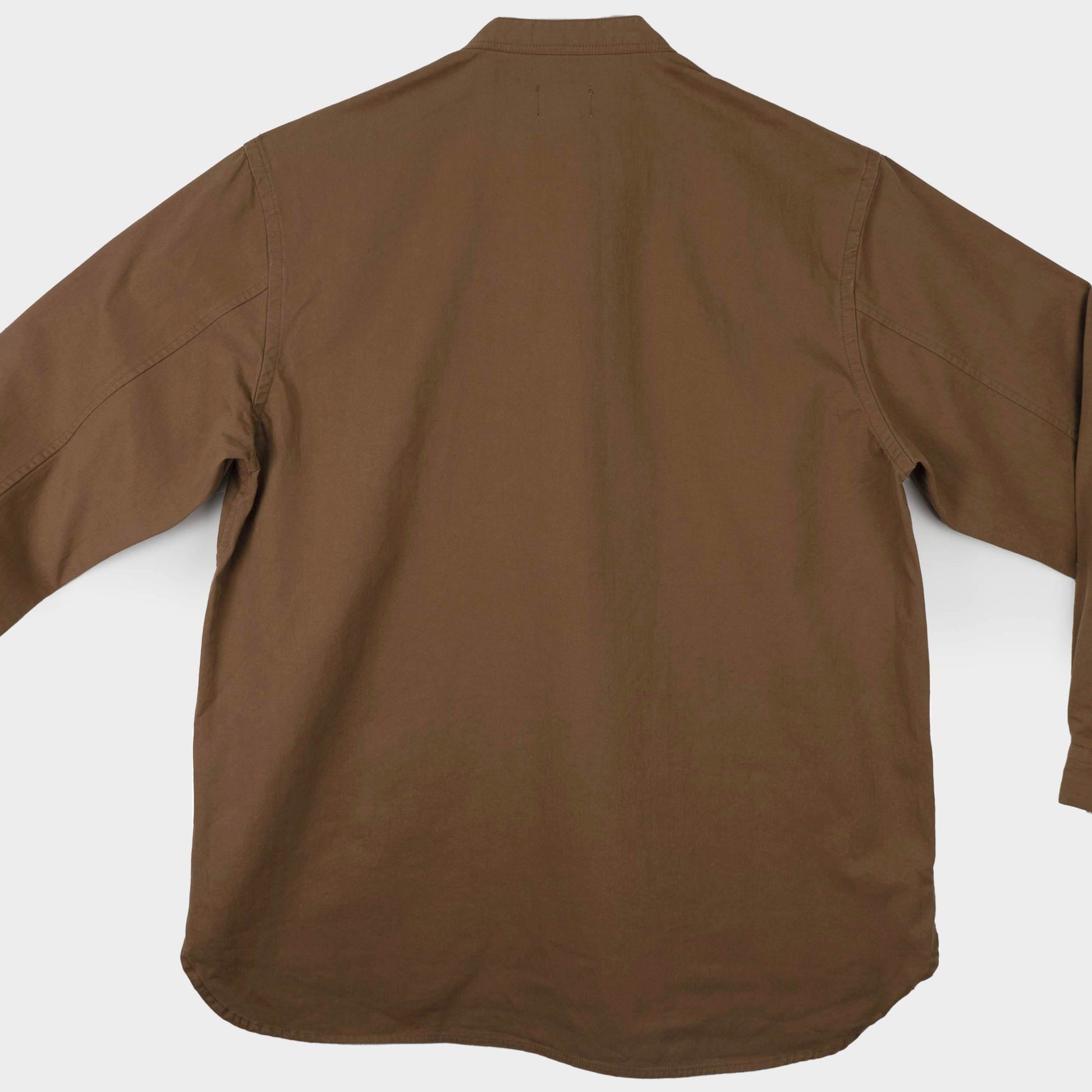Washed Cotton Drill Gardening Smock in Hazelnut