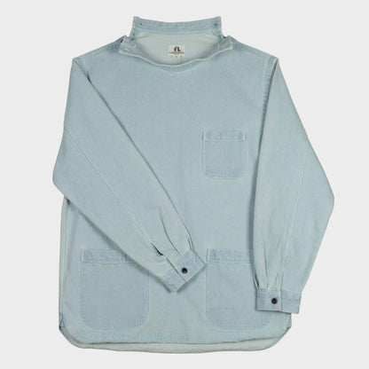 Japanese Denim Gardening Smock in Light Denim