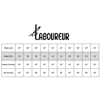 Le Laboureur for Gardenheir Denim Work Pant in Dark Denim